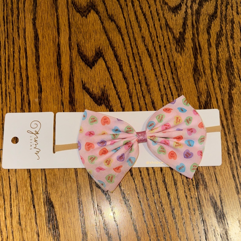 Sweet wink conversation heart headband! NWT